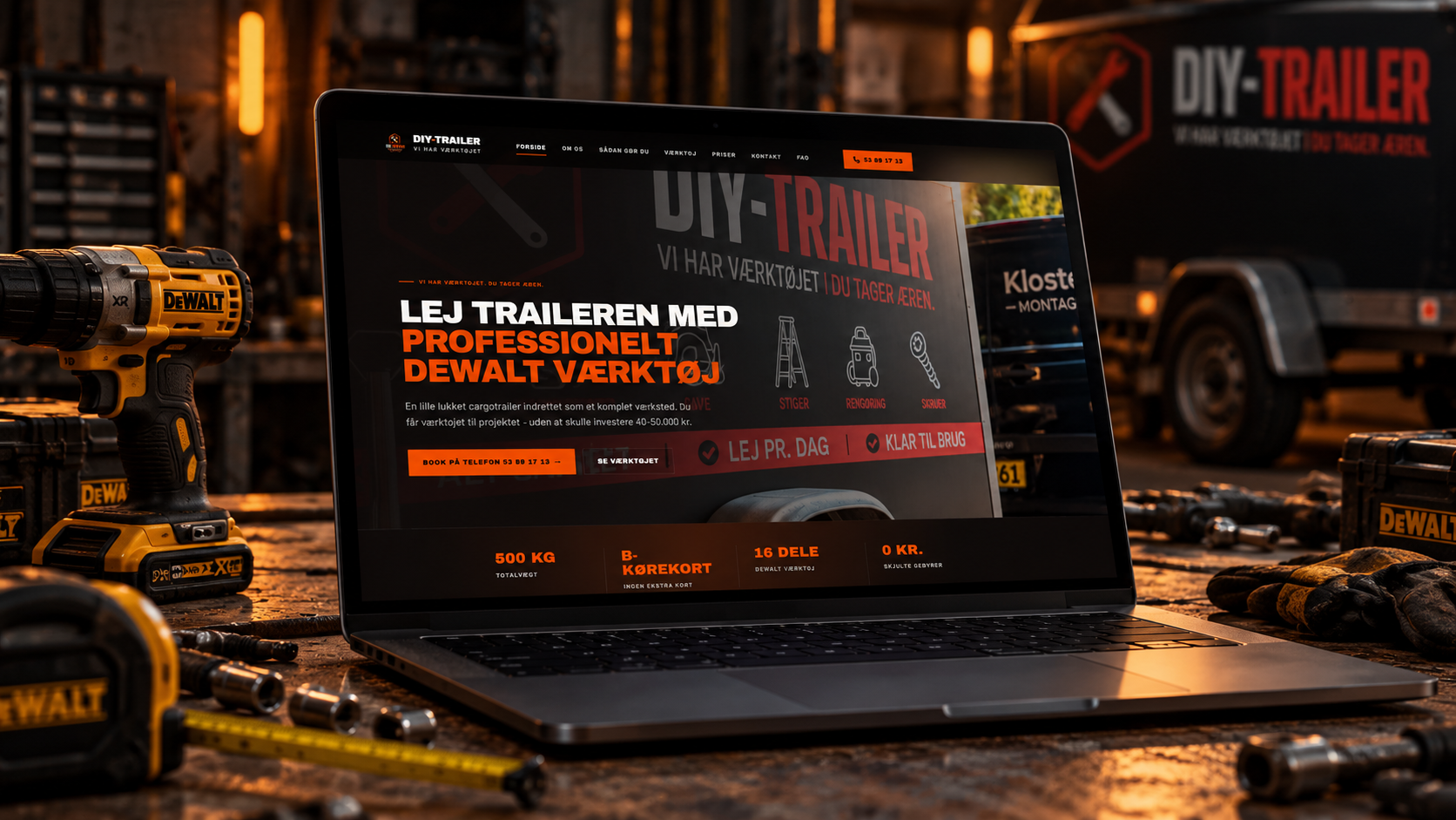 DIY-Trailer — hjemmeside lavet af FREMDRFT
