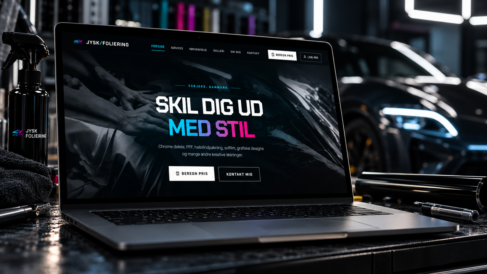 Jysk Foliering — hjemmeside lavet af FREMDRFT